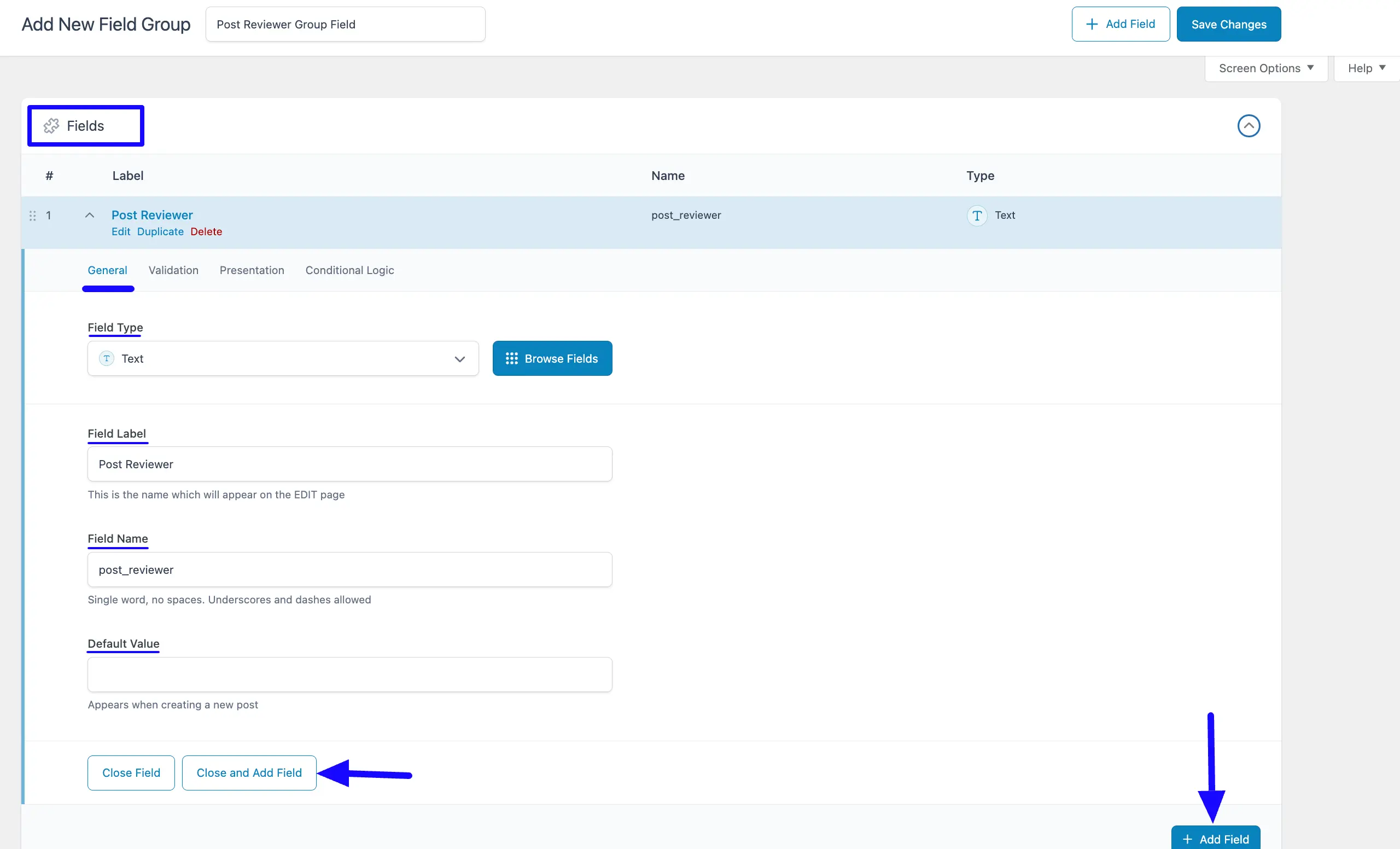 Fields Option Fluent Forms
