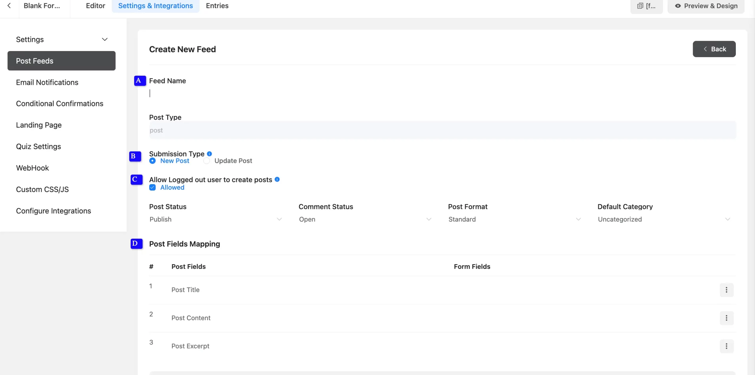 Create Feed
