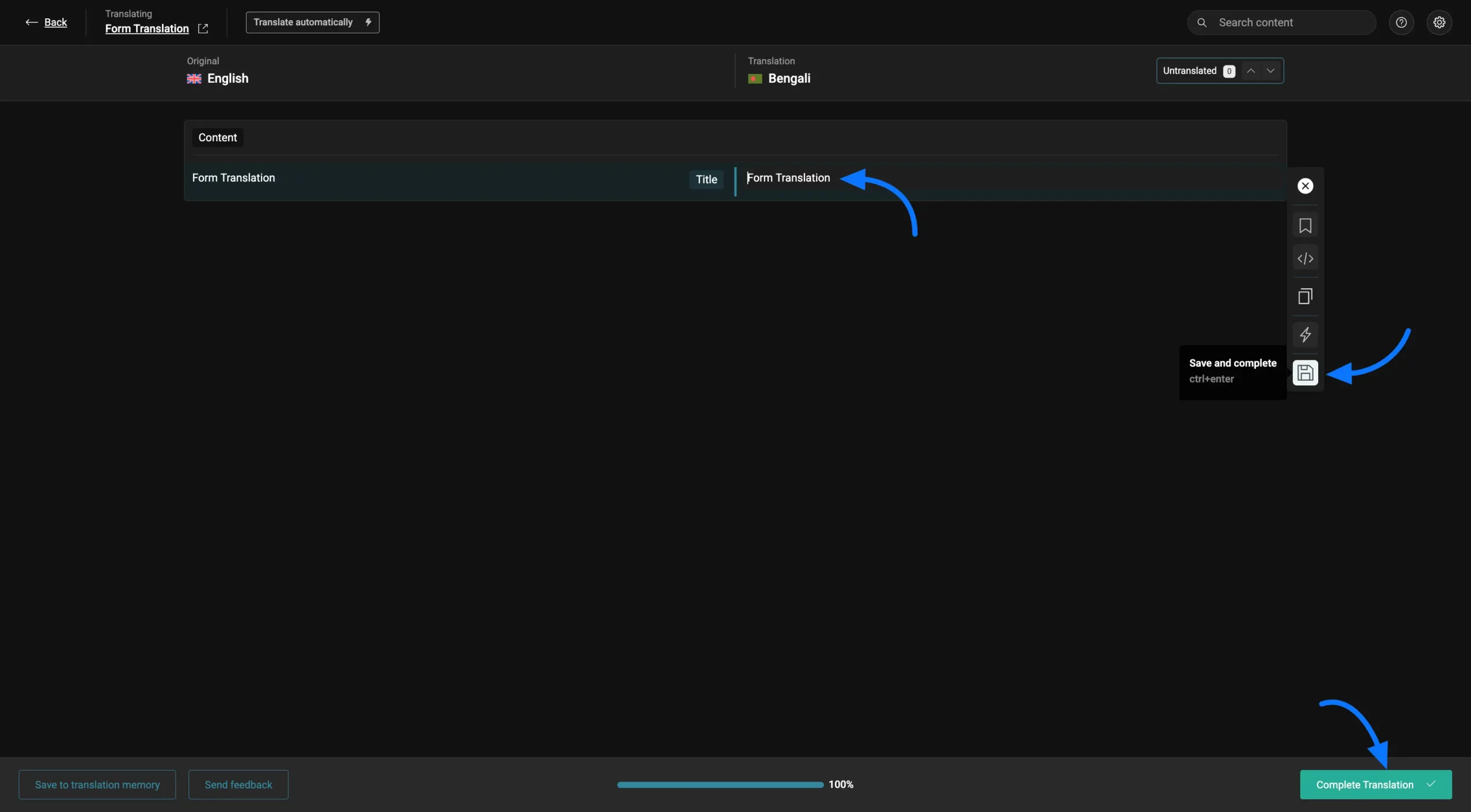 Translate Forms with WPML step