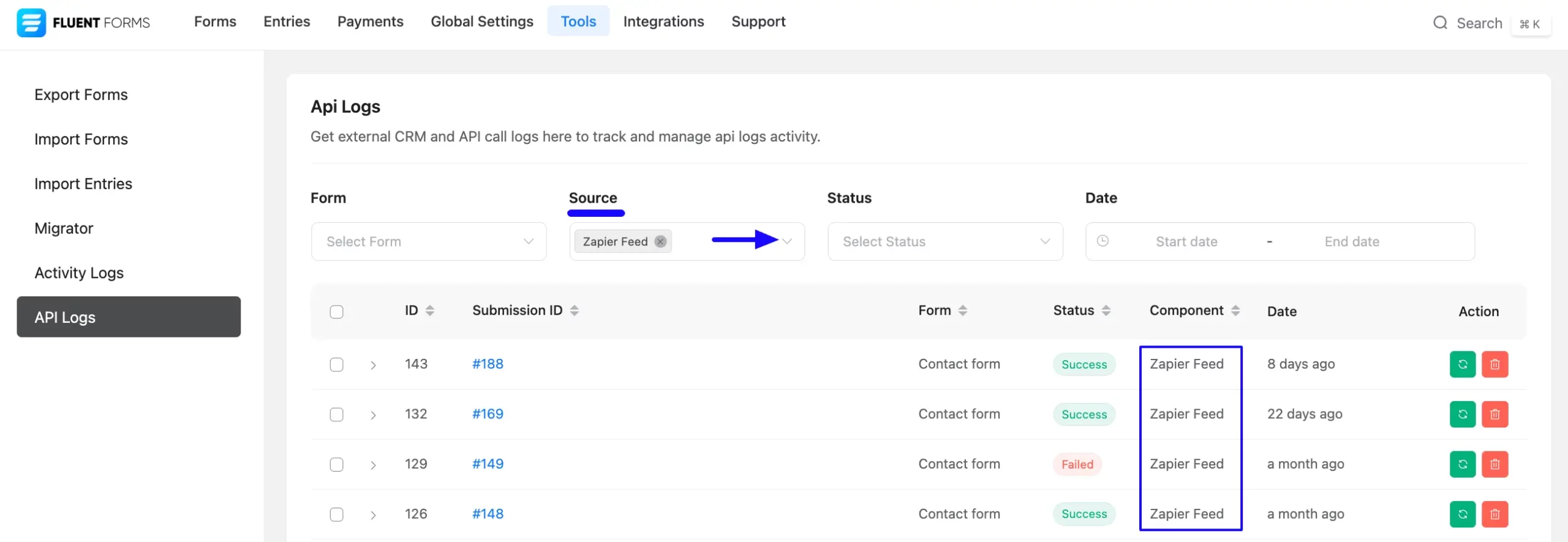Source Filter Option