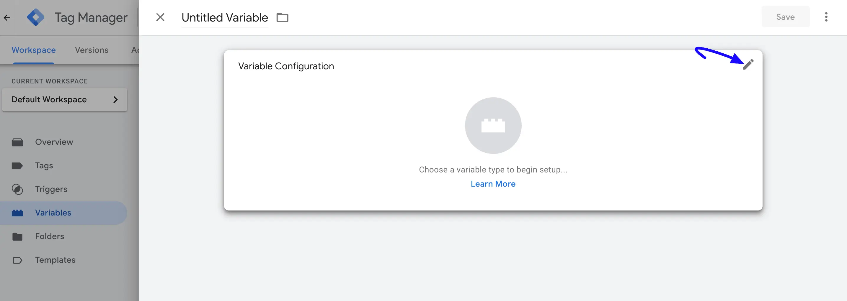 Configure Variable