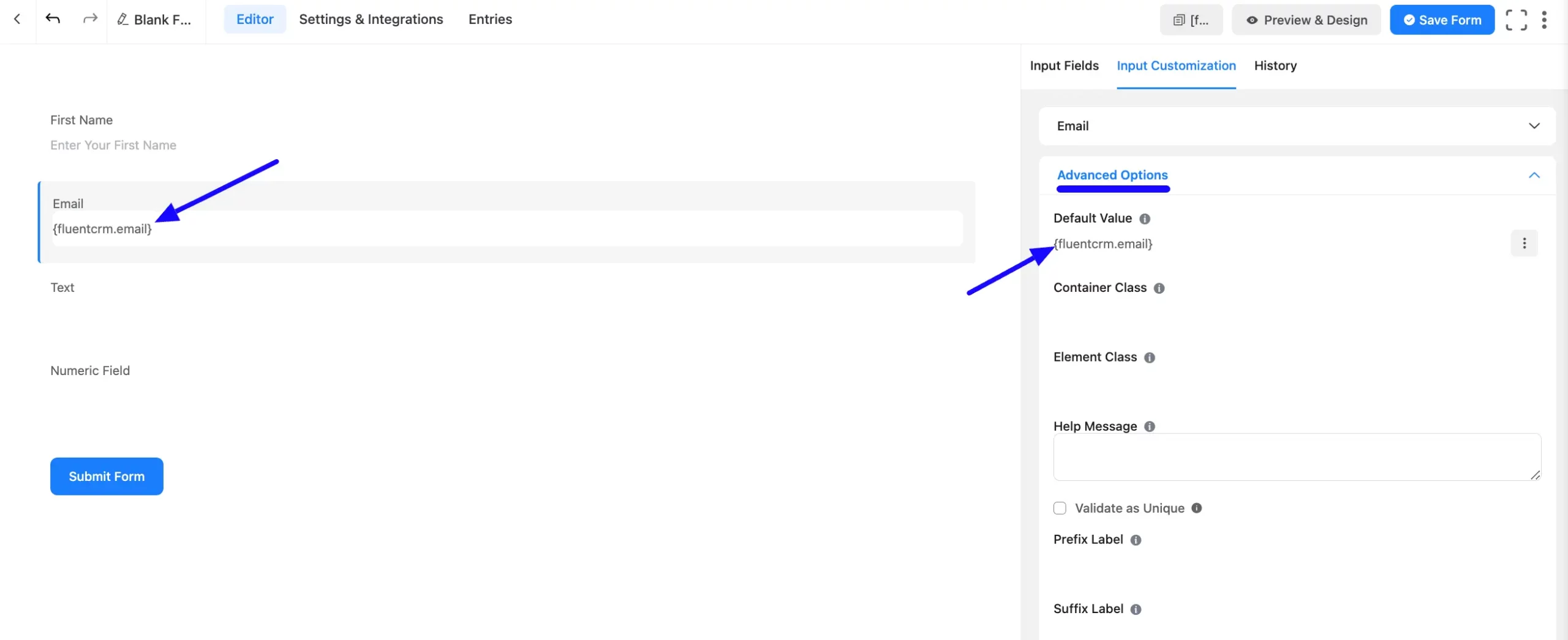 Email Field