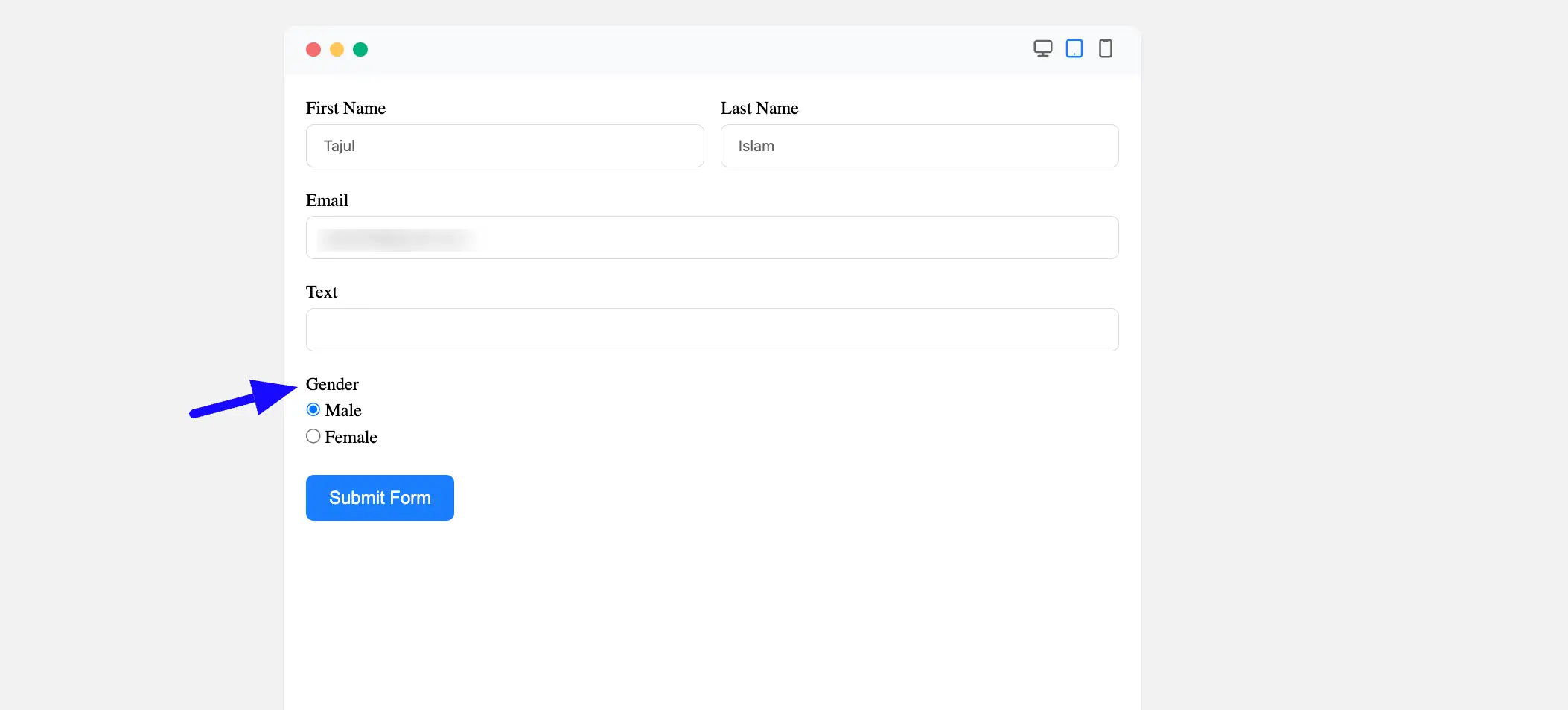Preview Pre-Fill Form Fields with