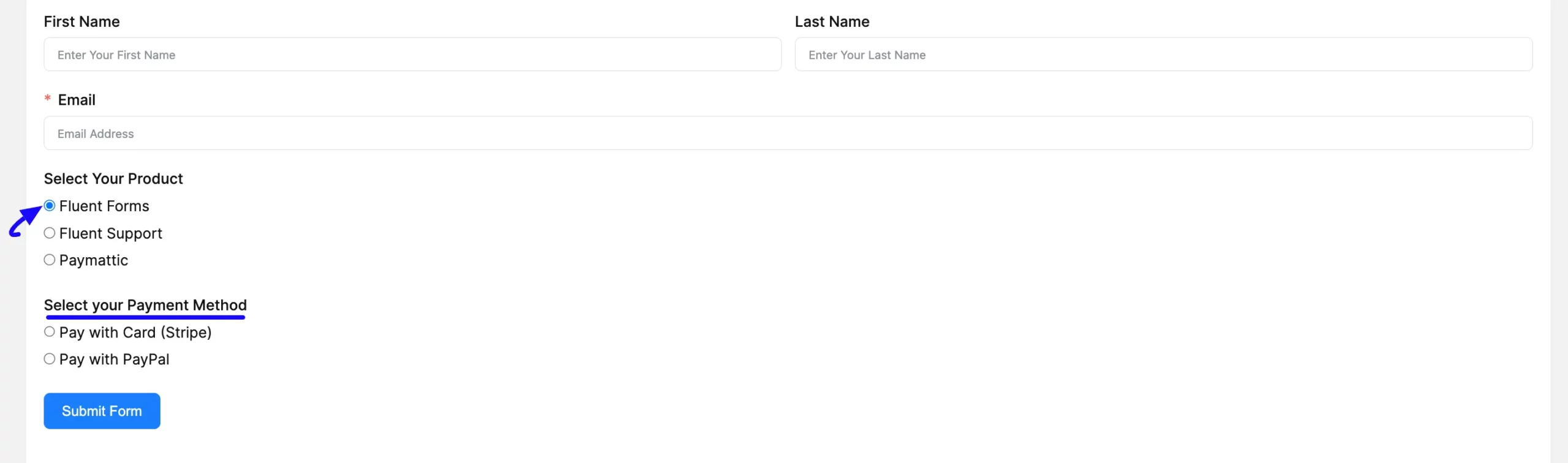 Preview Any Condional Set up Forms with