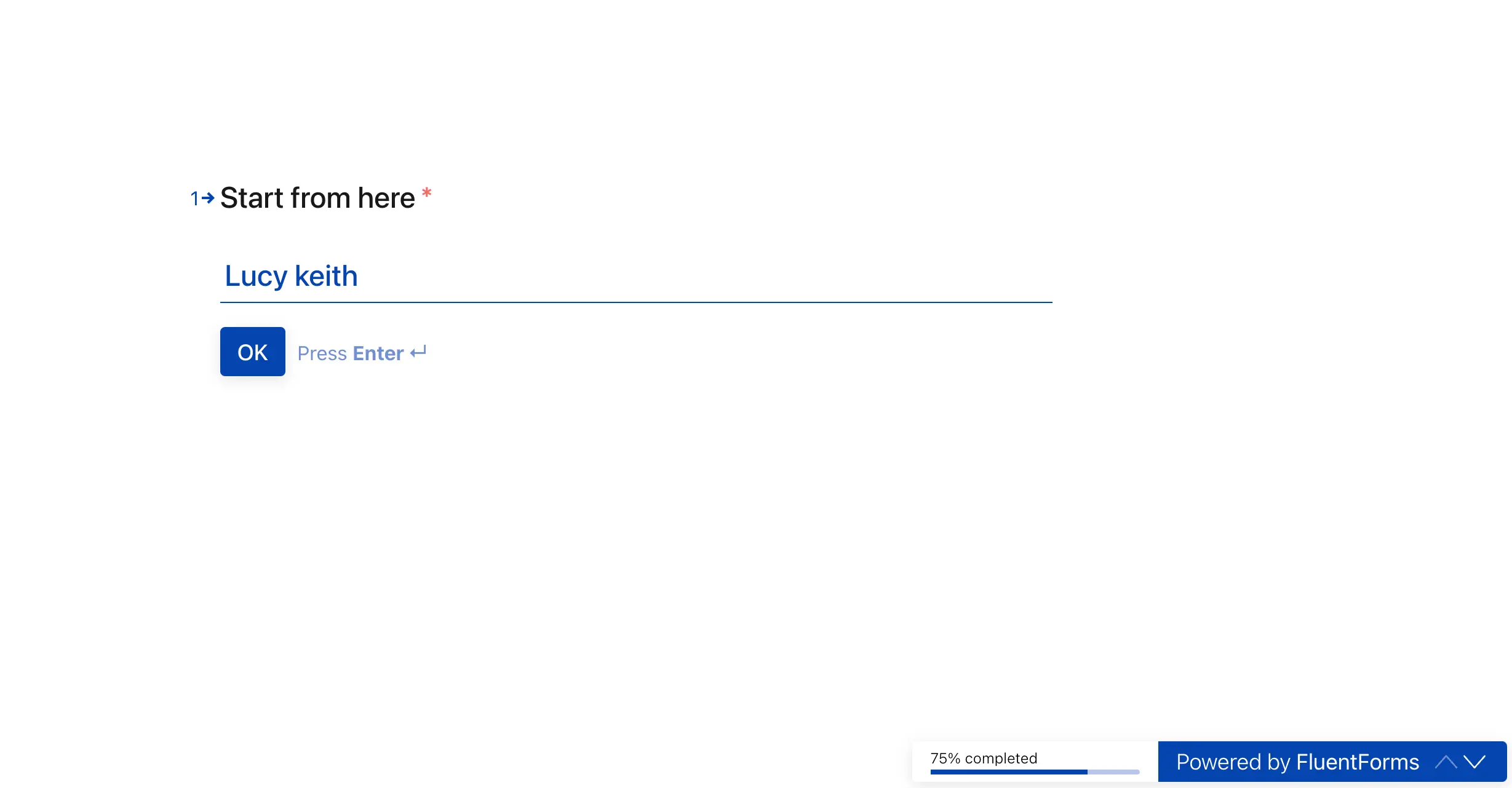 Conversational form preview