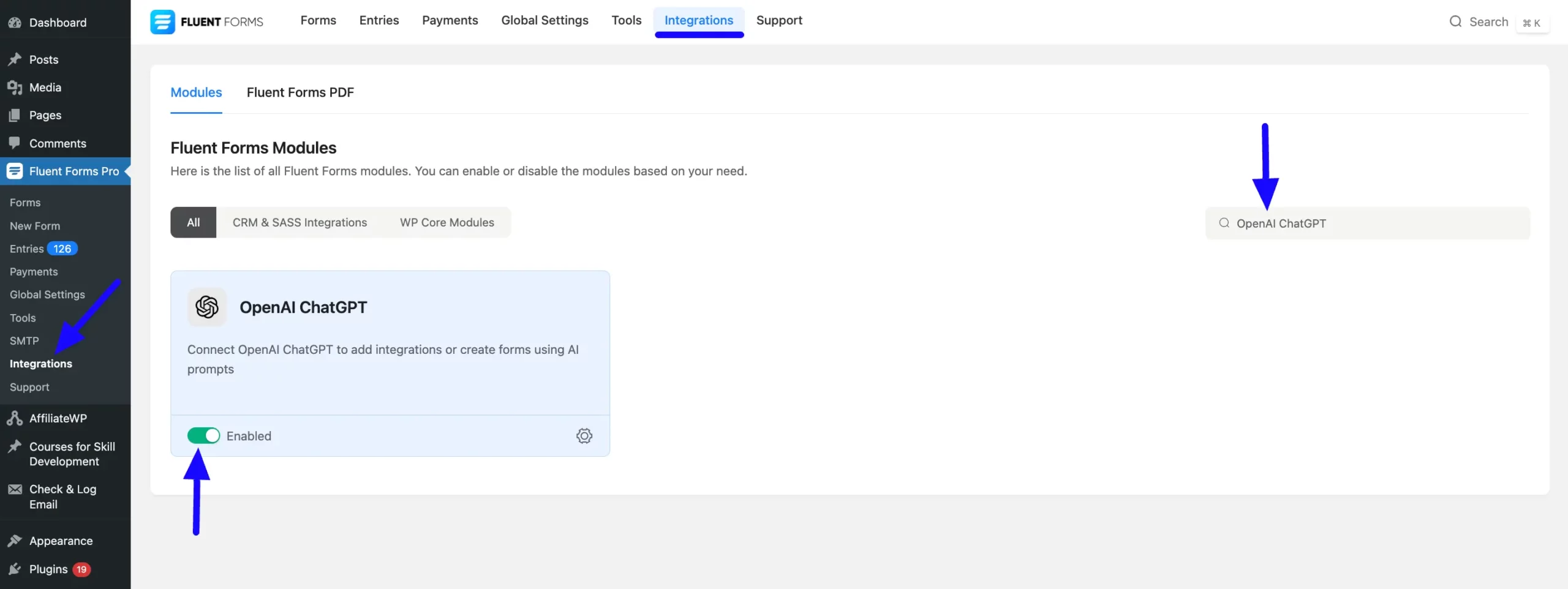 Enable ChatGPT module