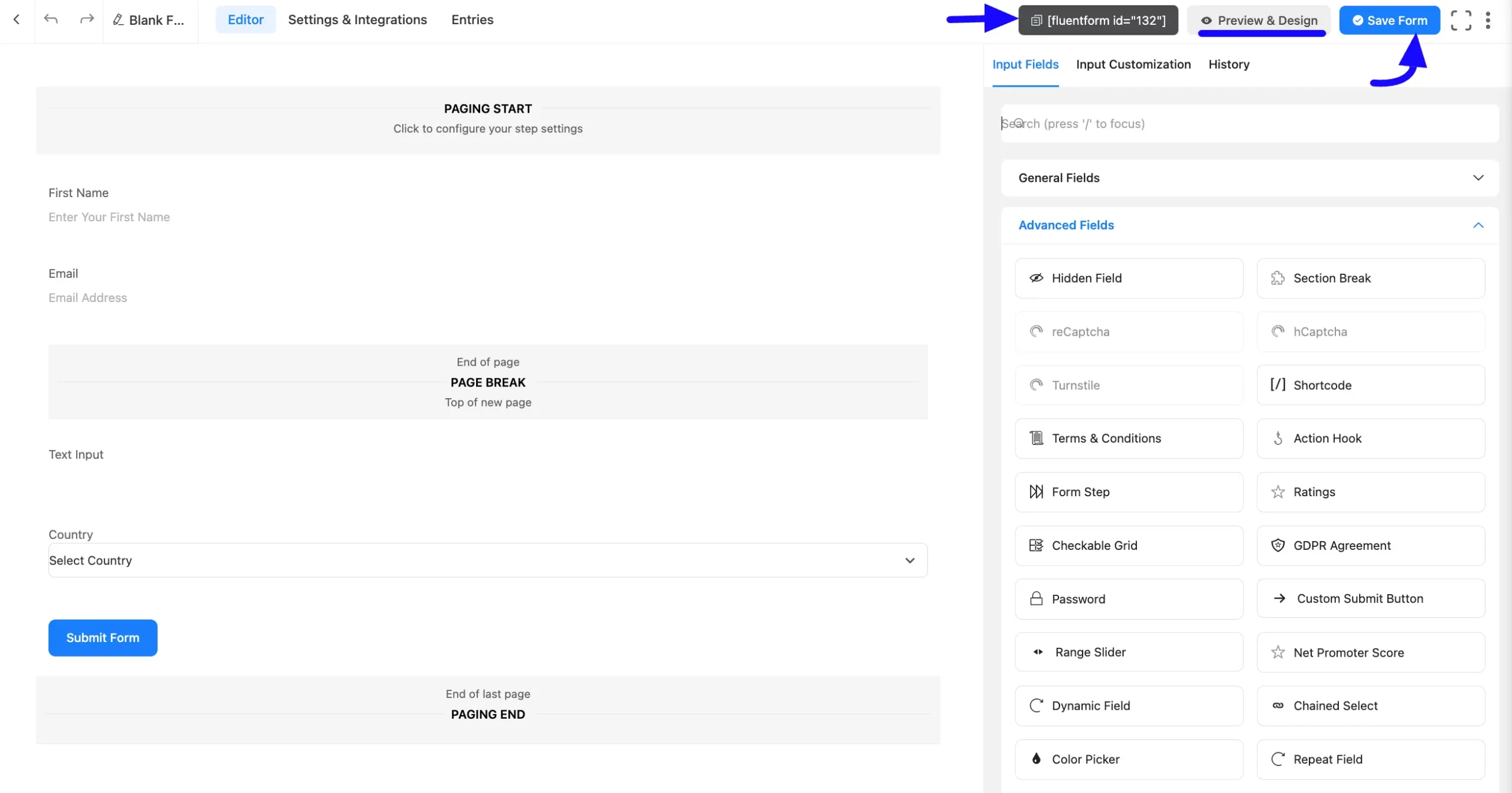 Save multi-step form