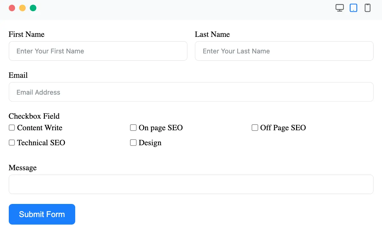 use CSS Ready Classes step