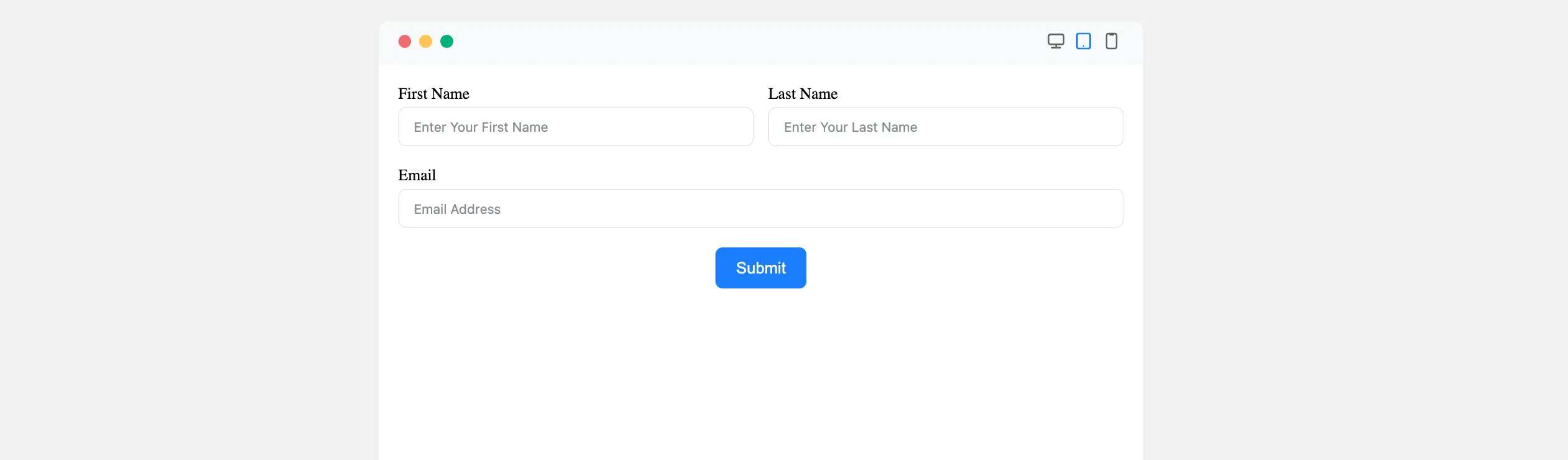 Preview Custom Submit Button