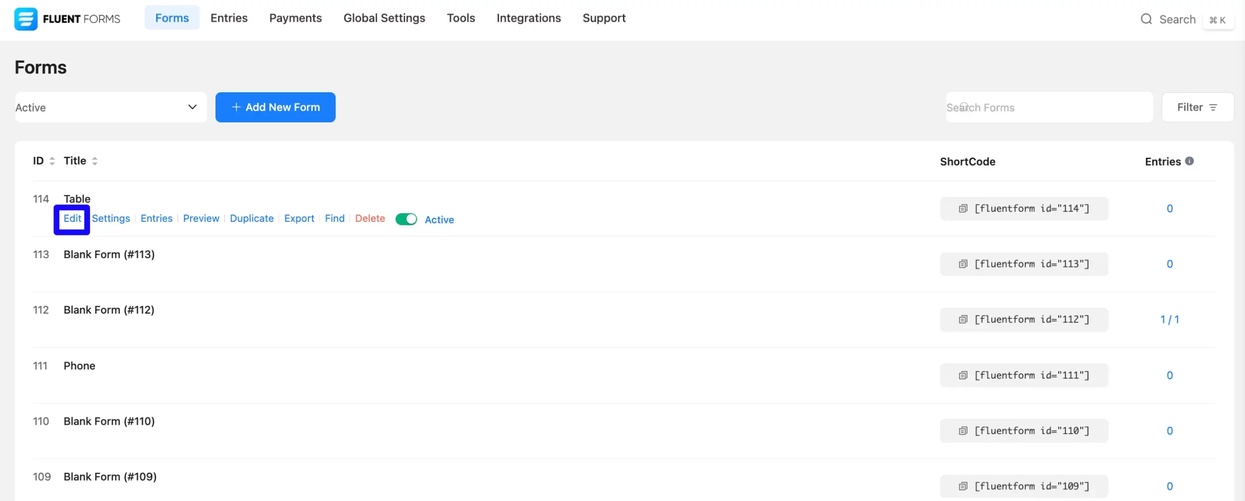 Edit Dynamic Field in Fluent