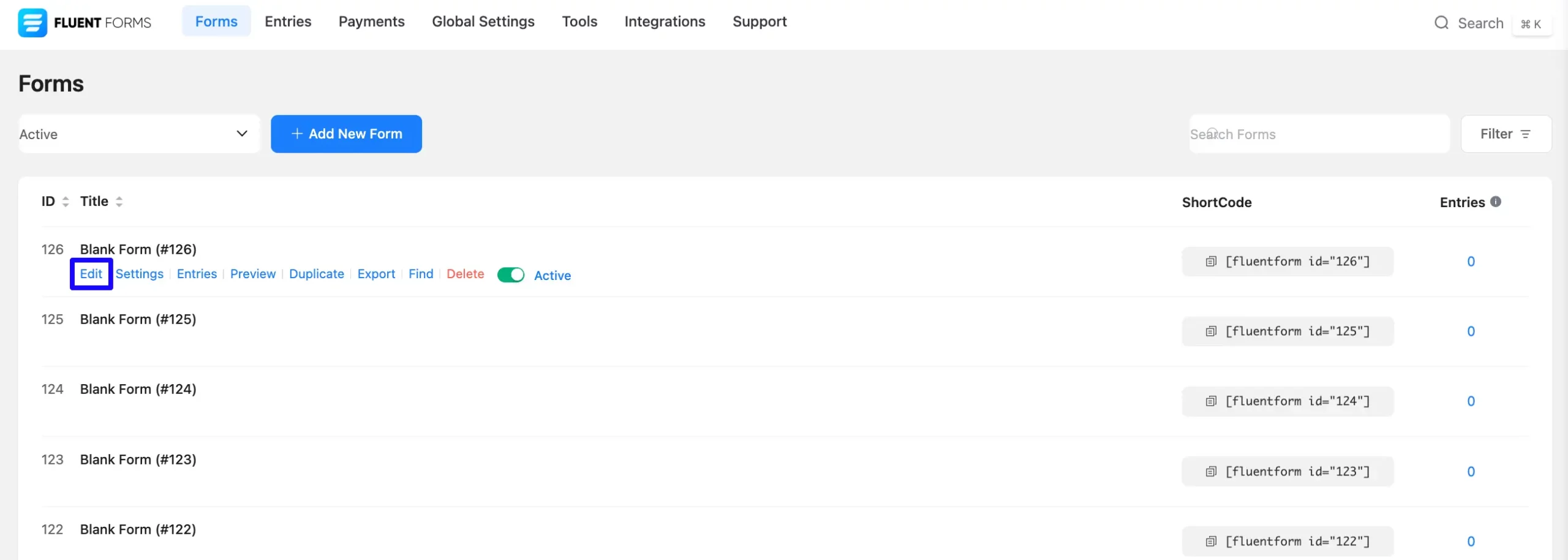 Edit Rich Text Input Field