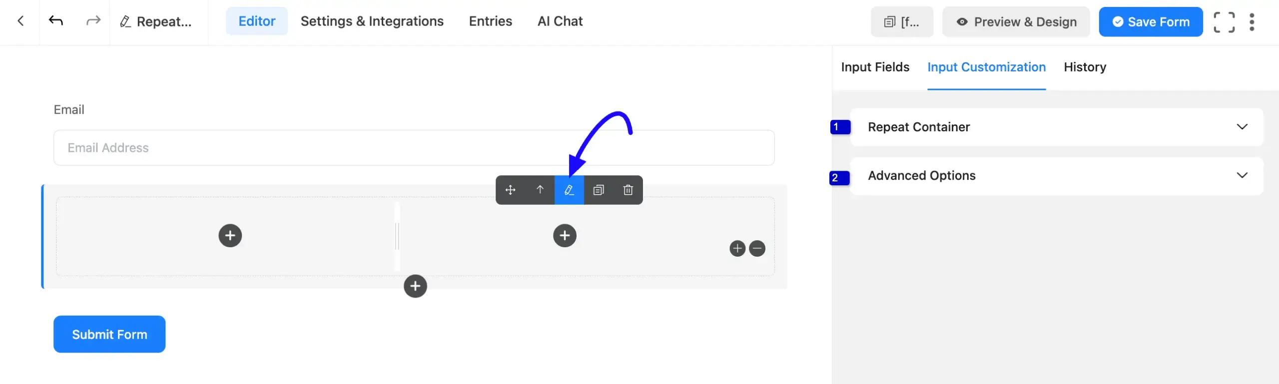 Input Customization