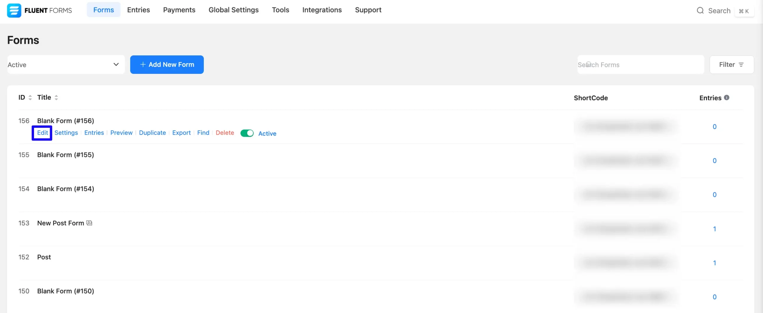 Edit From Country List Field in