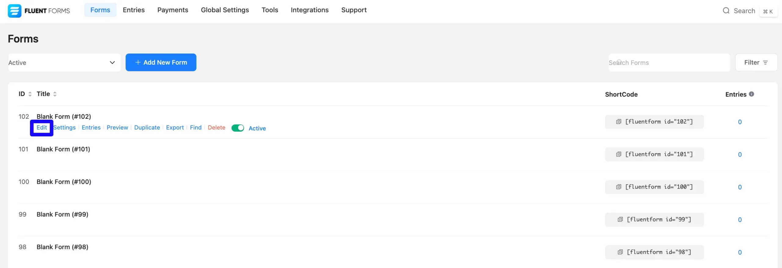 Edit Numeric Input Field