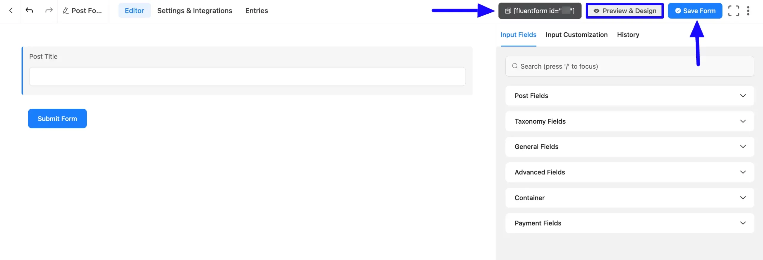 Save Post Title Field in