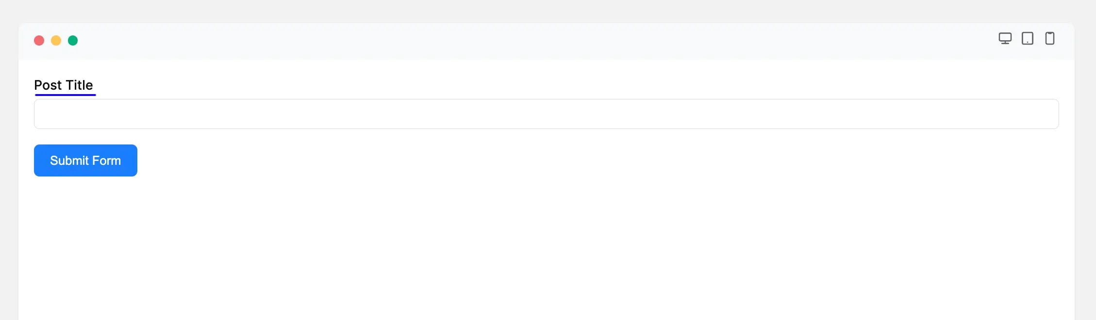 Preview Post Title Field in