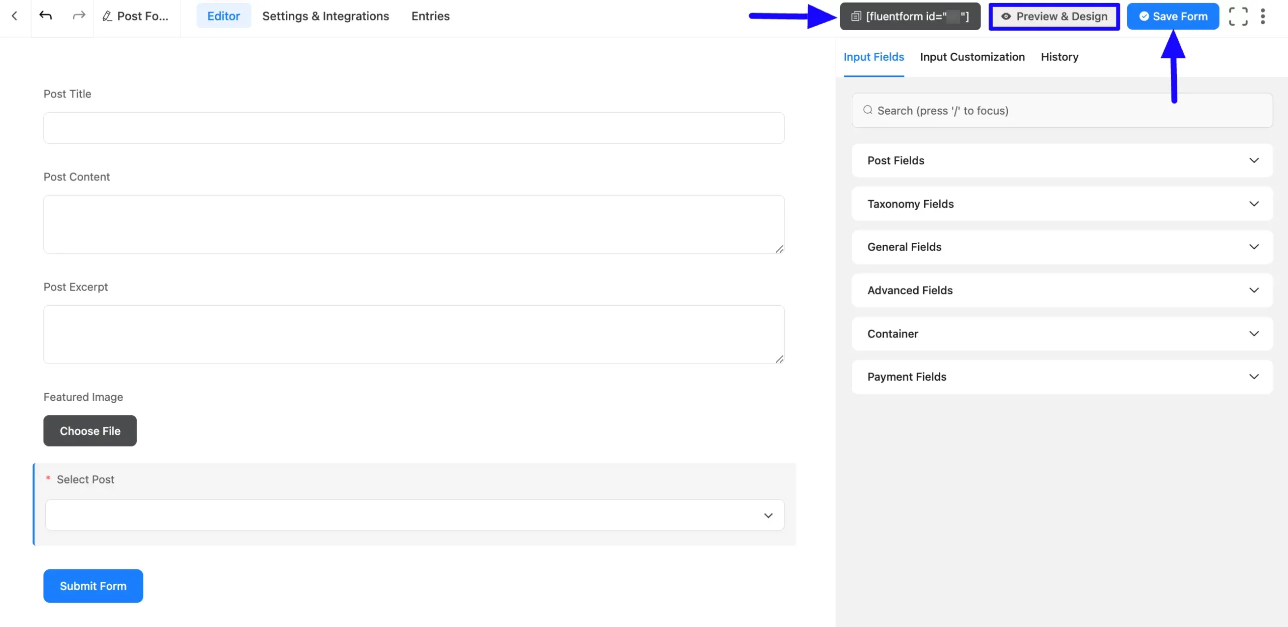 Save Post Update Field in