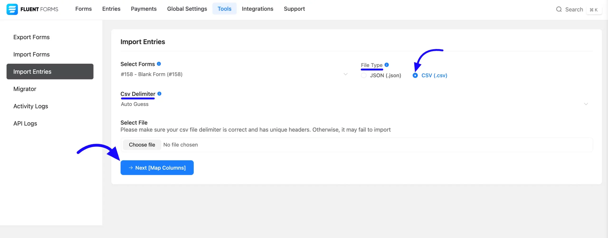 Tools Wordpress Fluent Forms