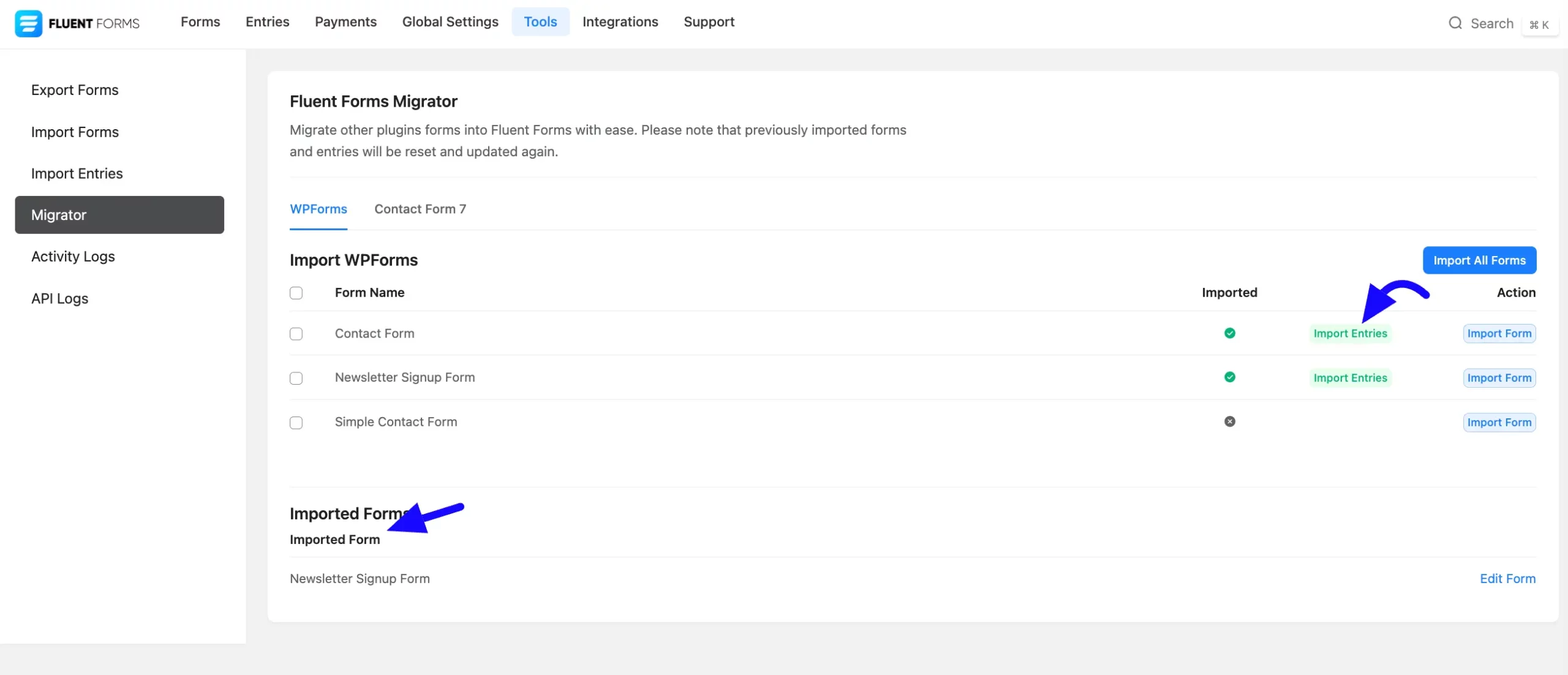 Migrate Entry