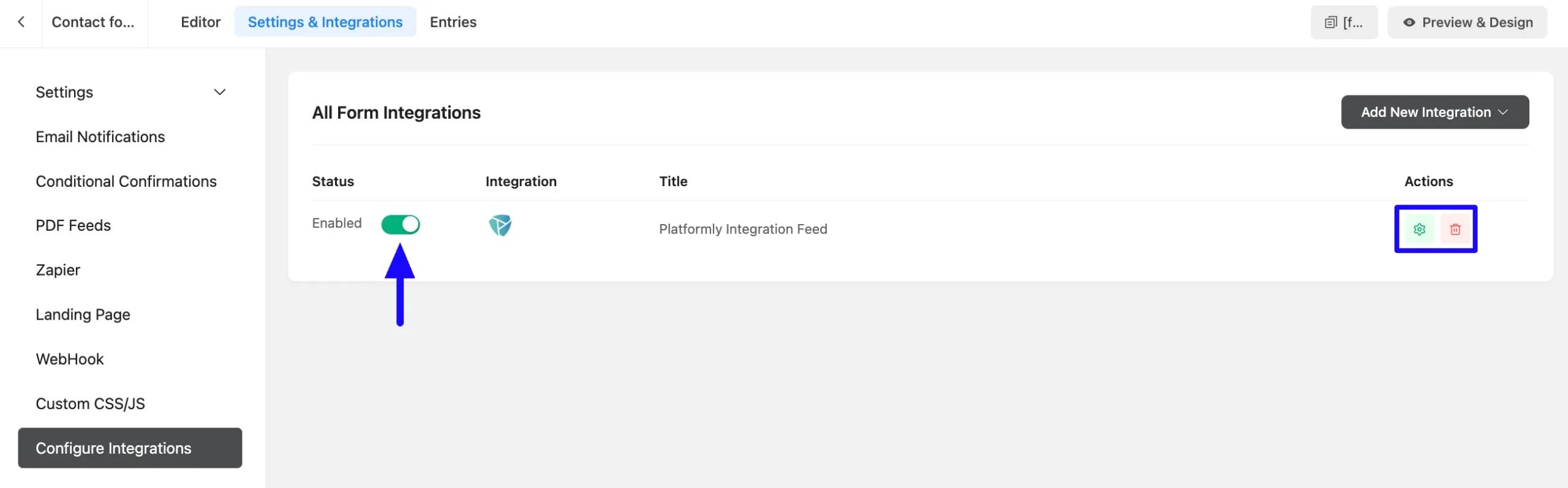 Added Platformly Integration Feed