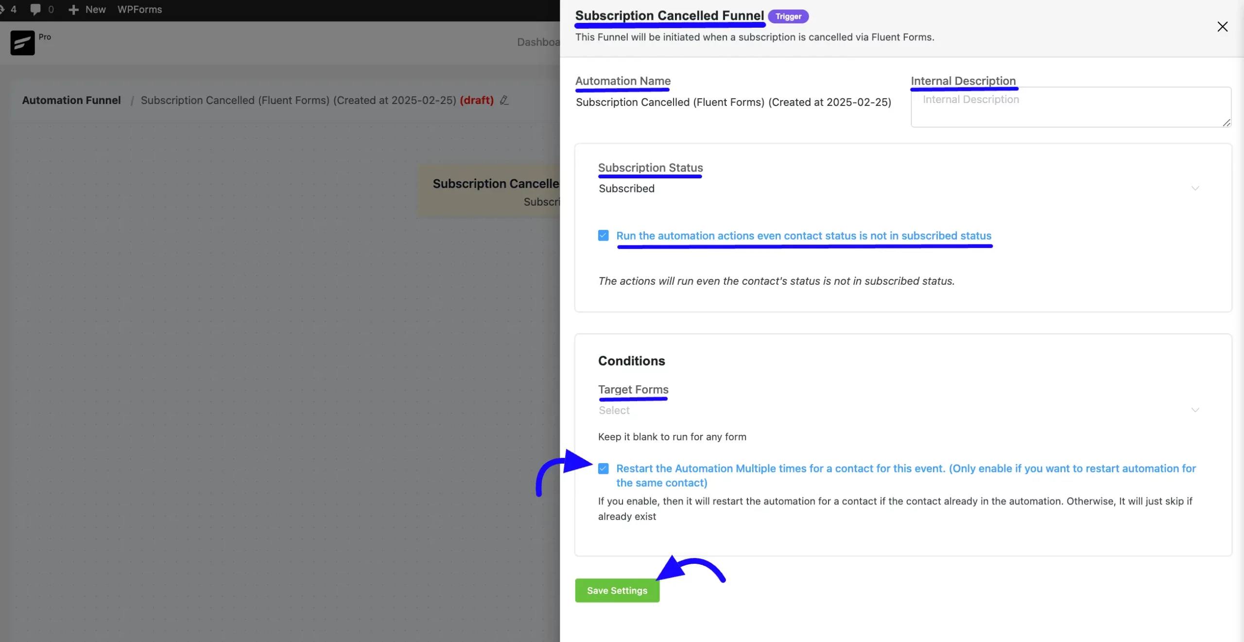 Subscription Cancelled Funnel