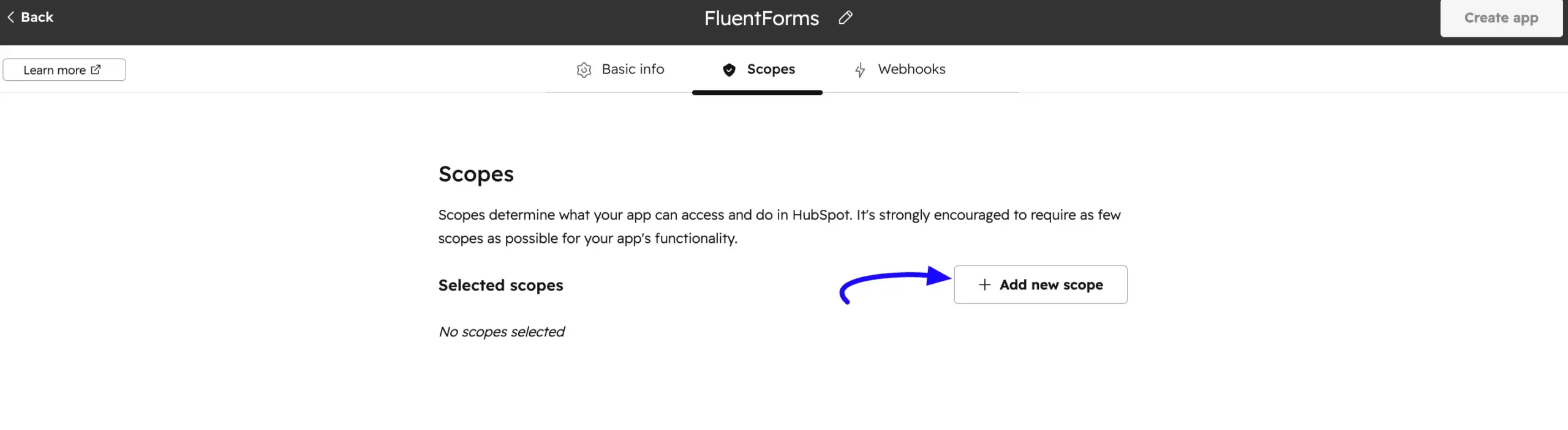 Add new HubSpot scopes