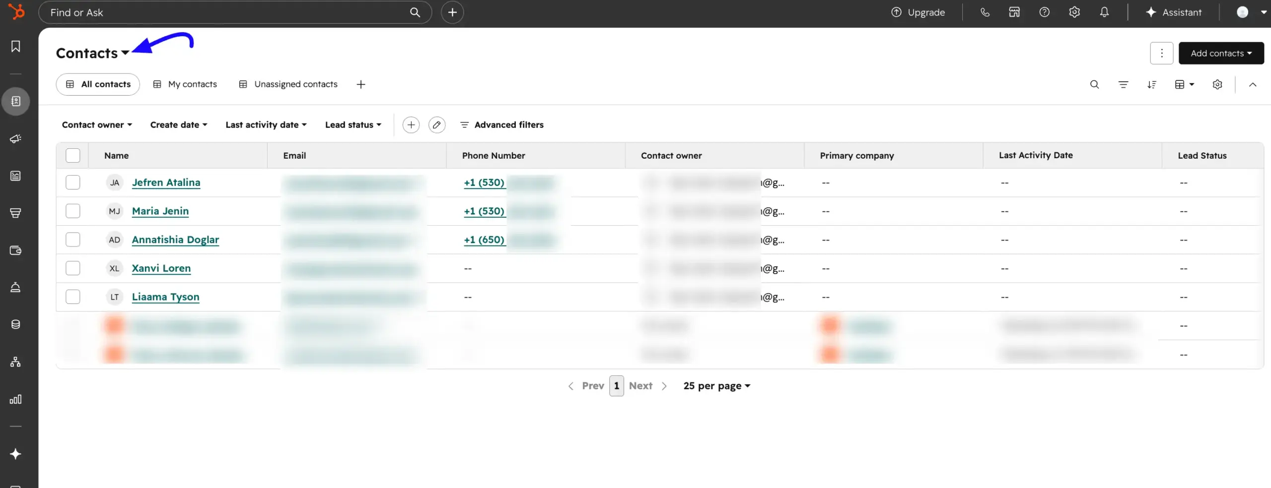 HubSpot contacts from Fluent Forms submissions
