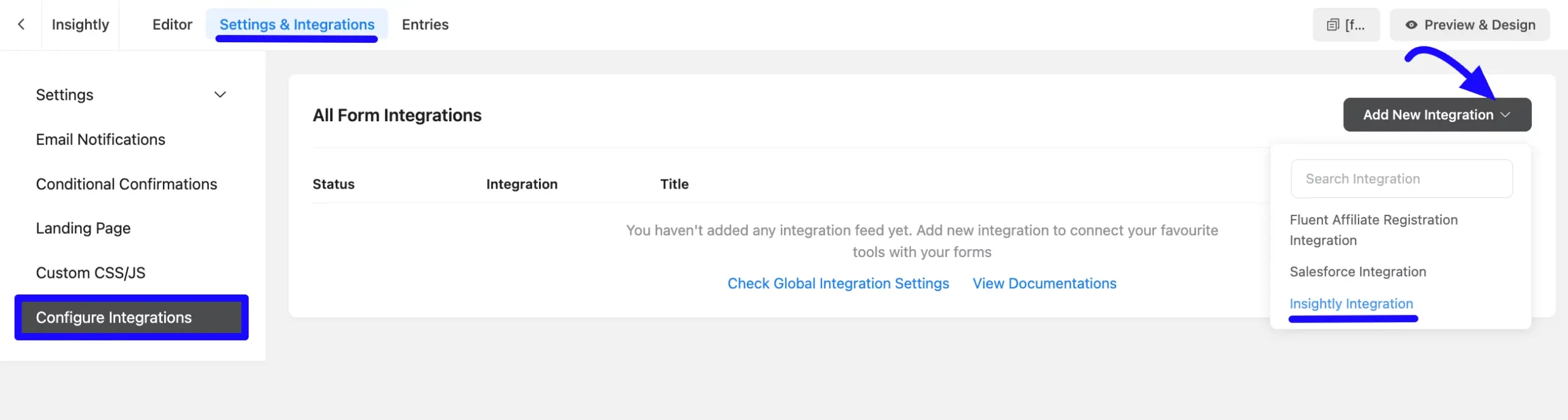 Add Integration Insightly Integration