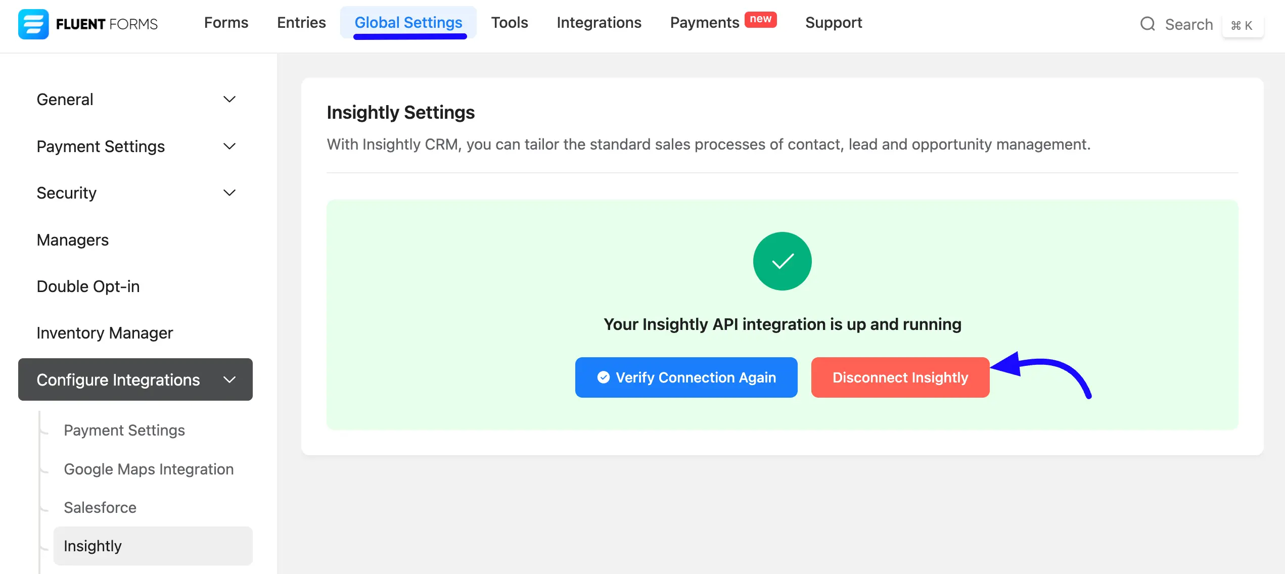 Disconnect Insightly
