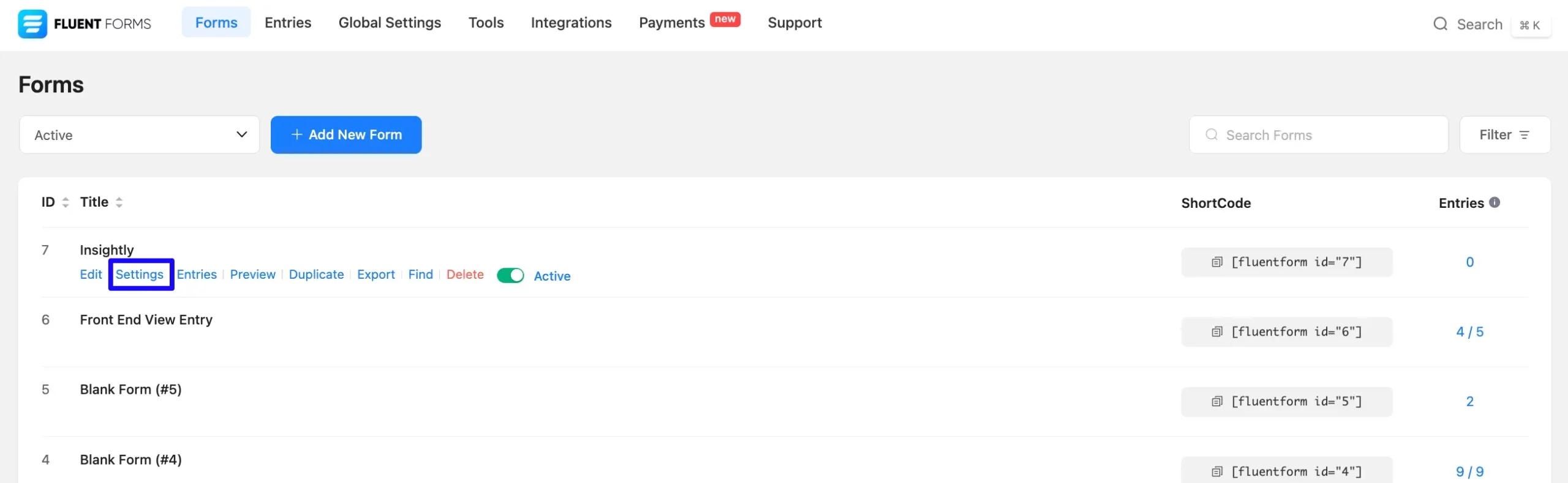 Edit Insightly Integration