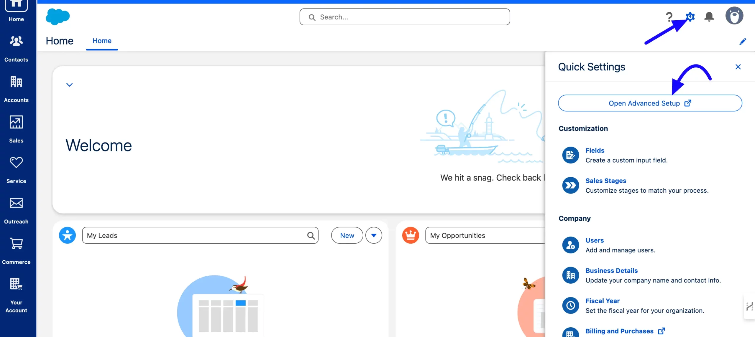 Salesforce Settings