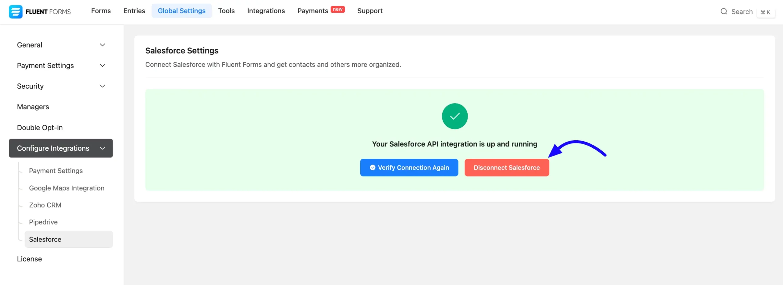 Disconnect Salesforce