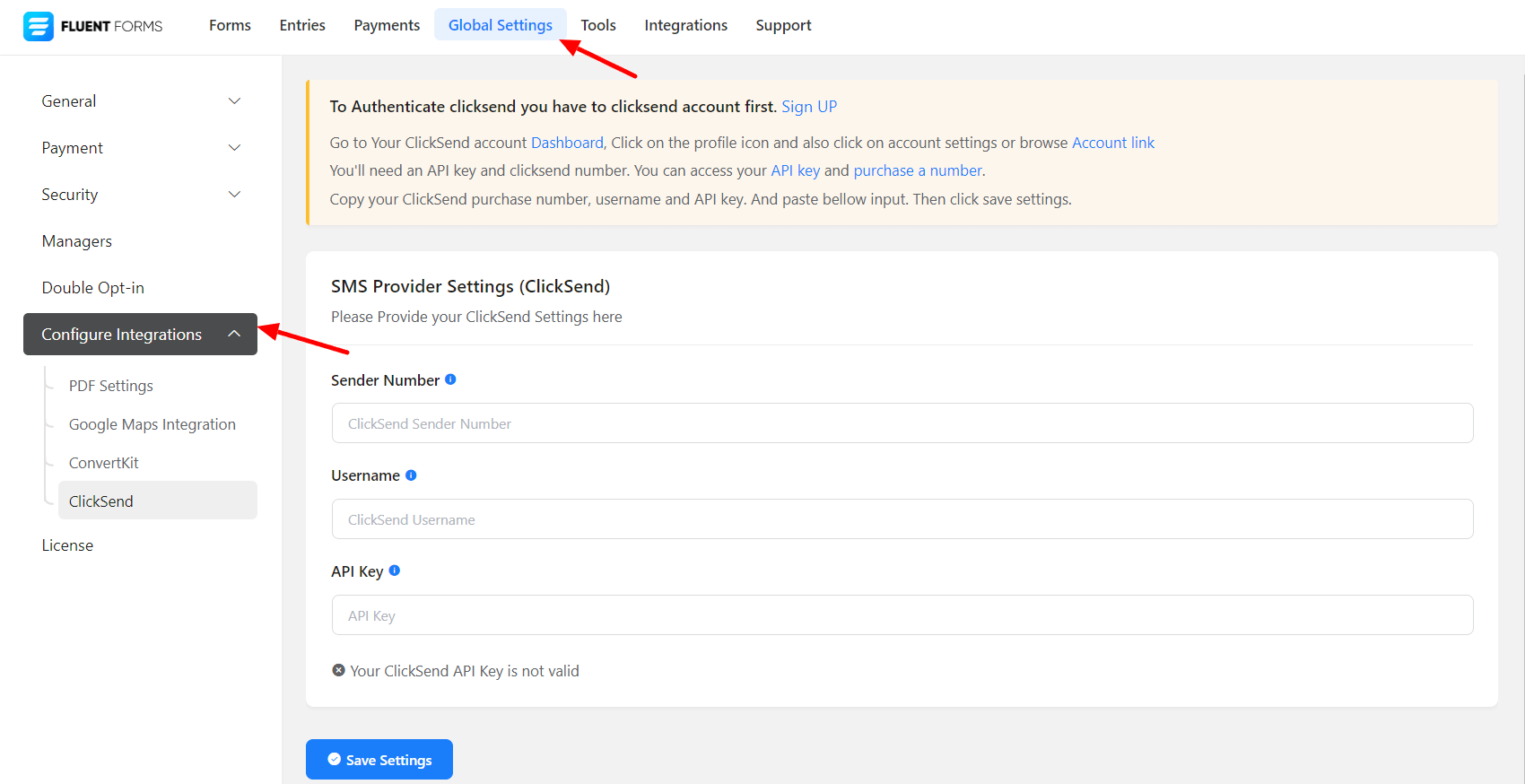 Global Settings E2 B9 Test E2 Wordpress