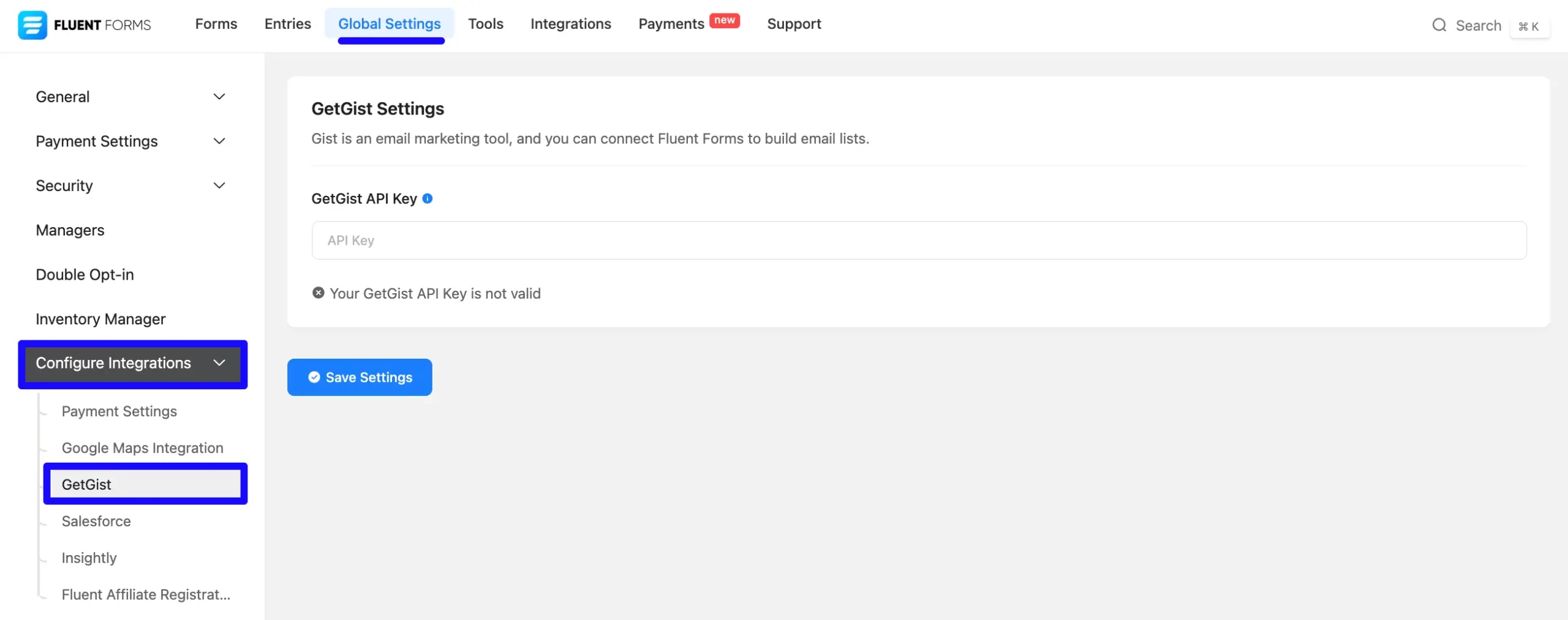 Configuration Getgist