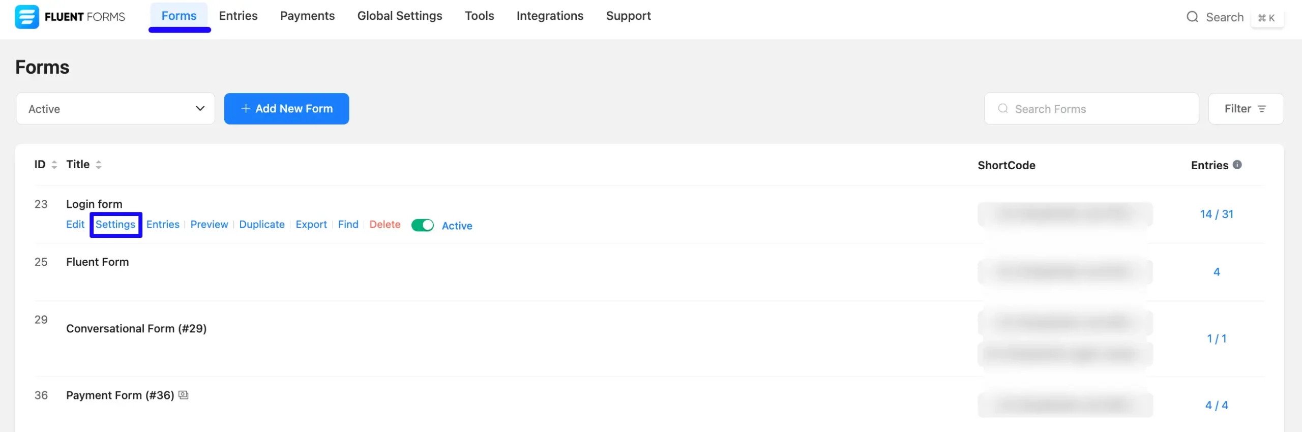 Open Settings Integrate Campaign Monitor