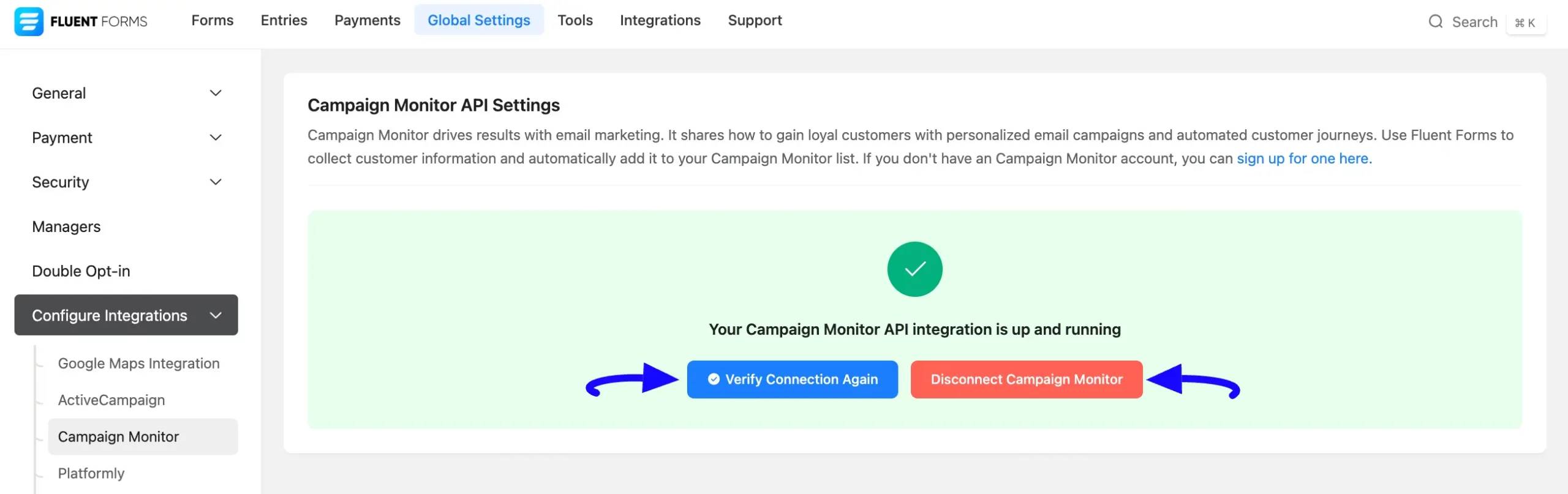 Verify Or Disconnect Button