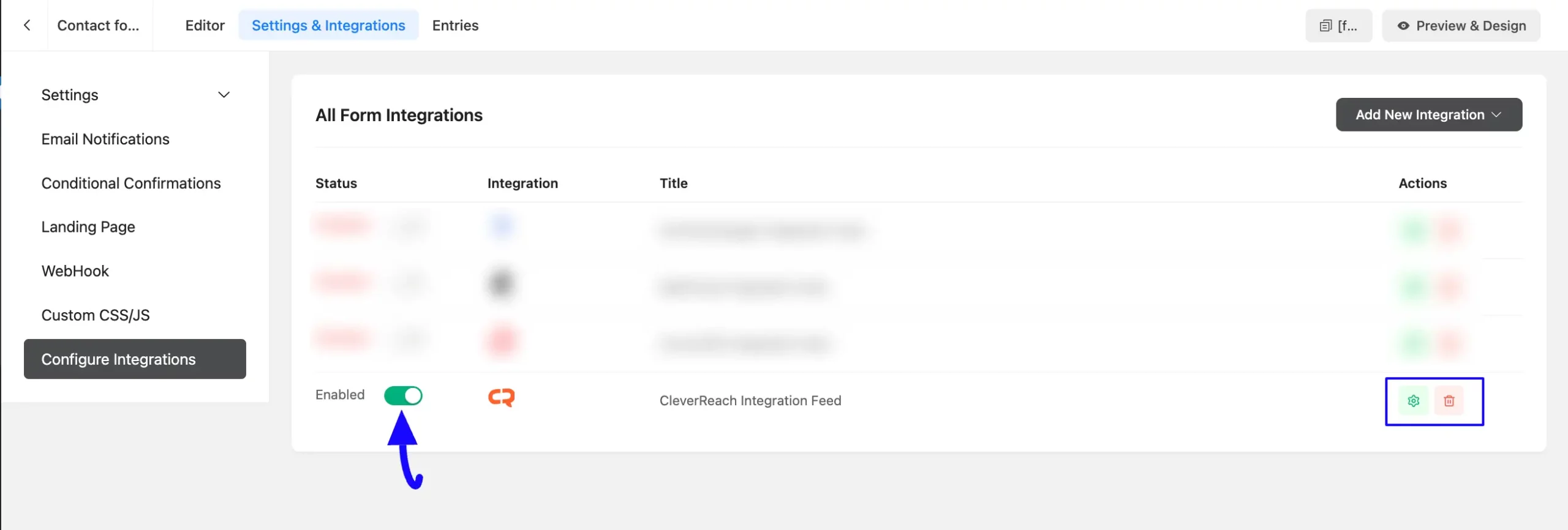 Added Cleverrech Integration Feed