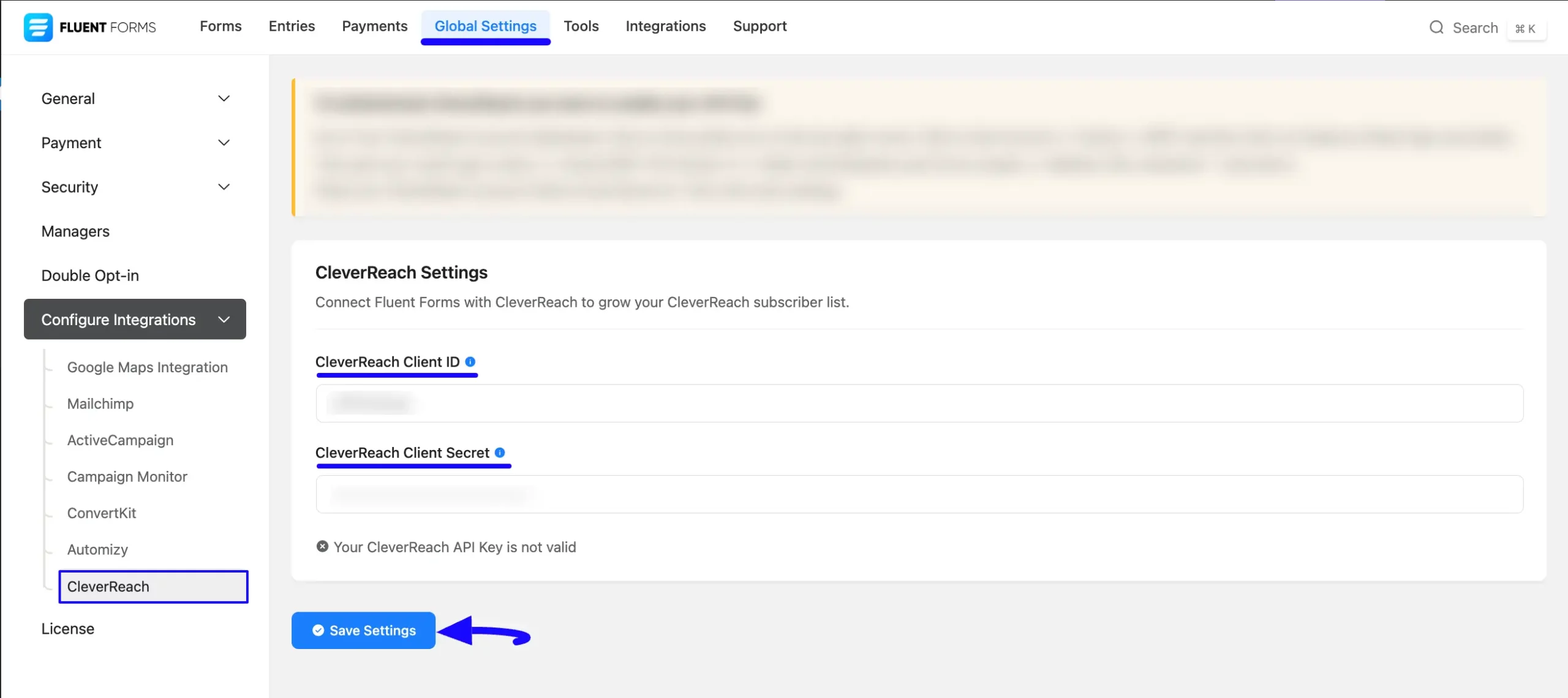 Paste Client ID And Secret
