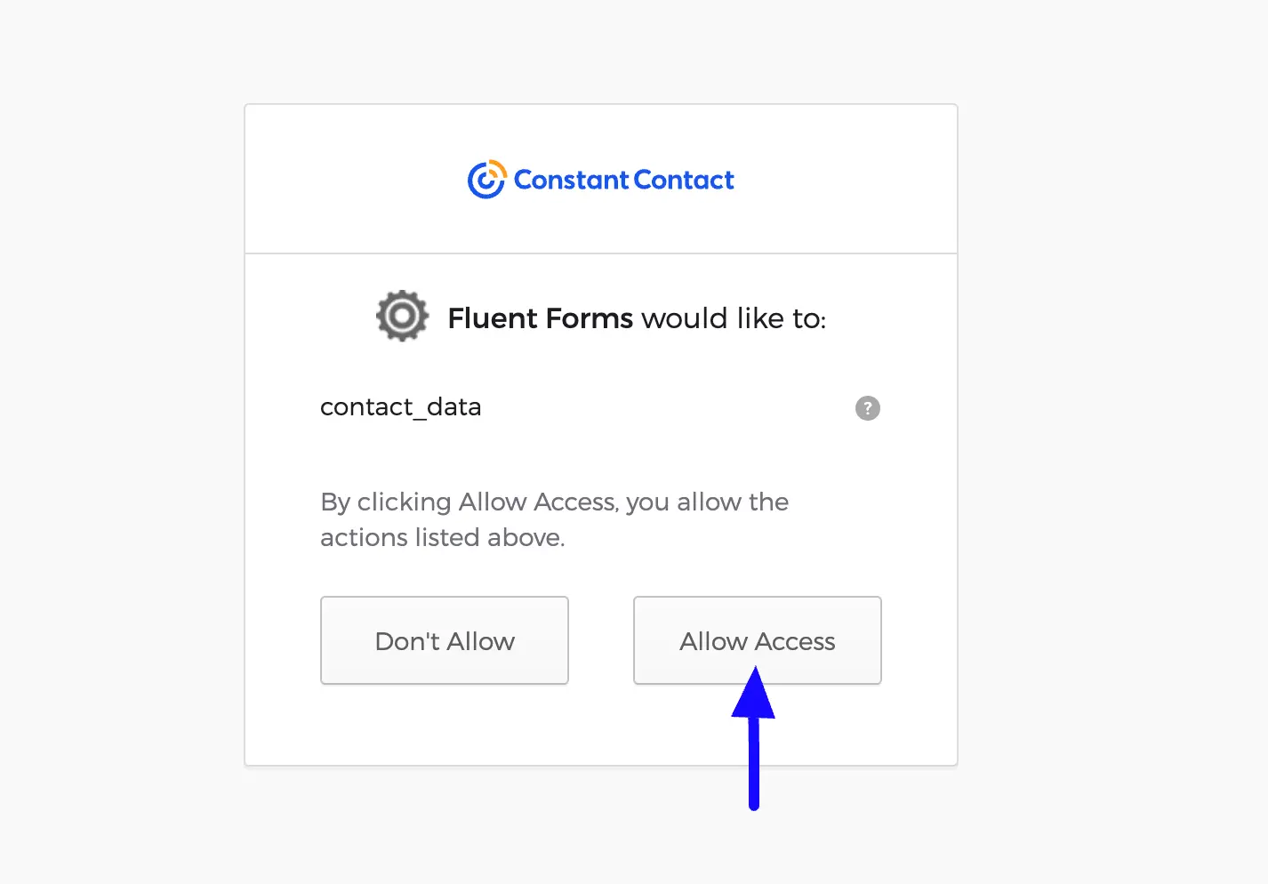 Allow Access Fluent Forms