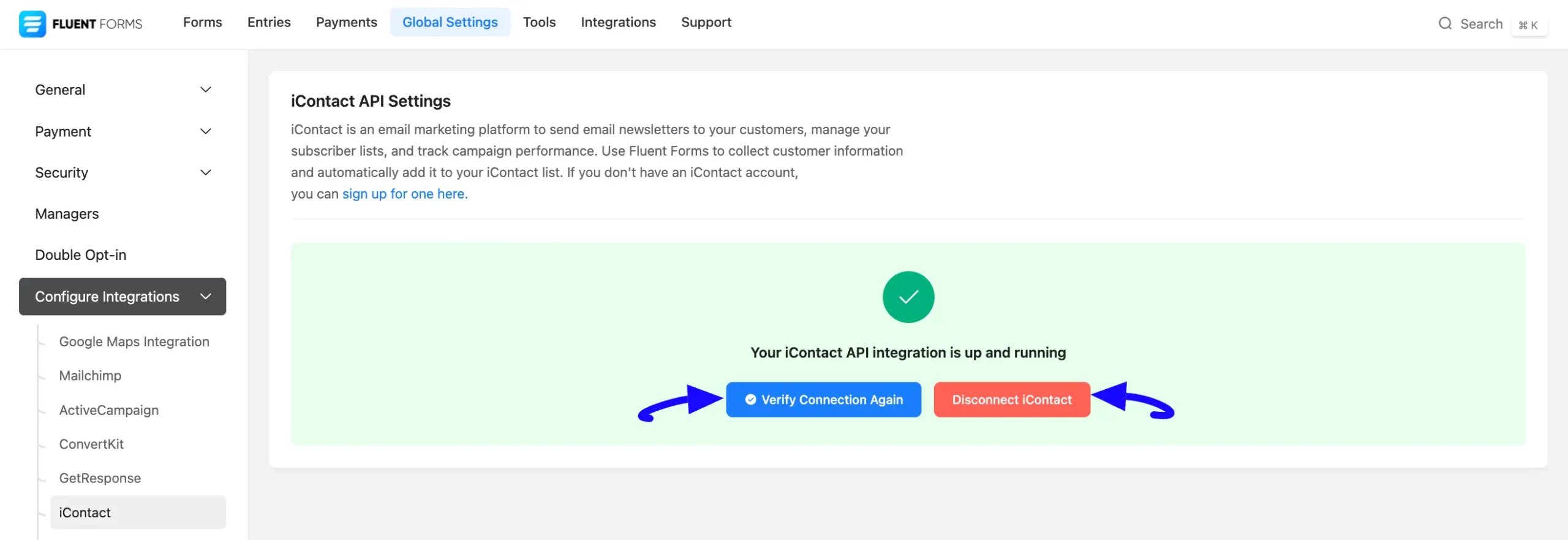 Verify Or Disconnect Button