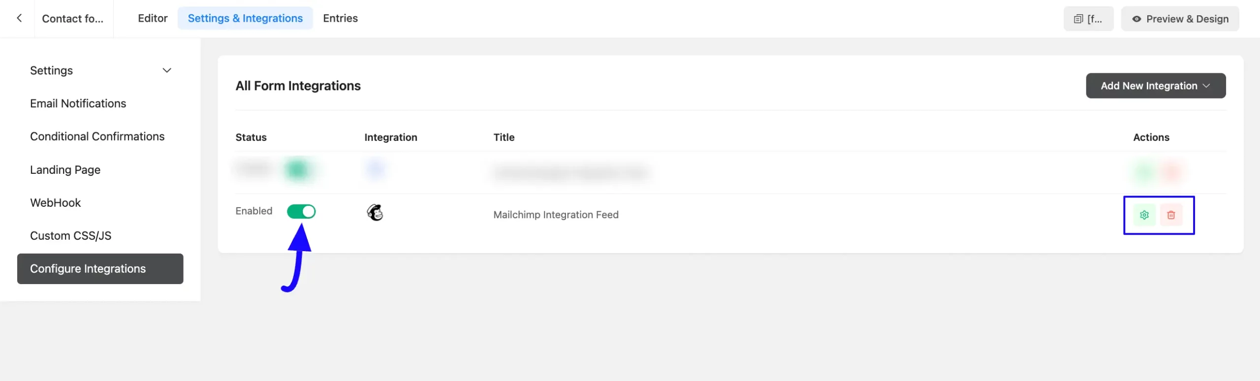 Added Mailchimp Integration Feed