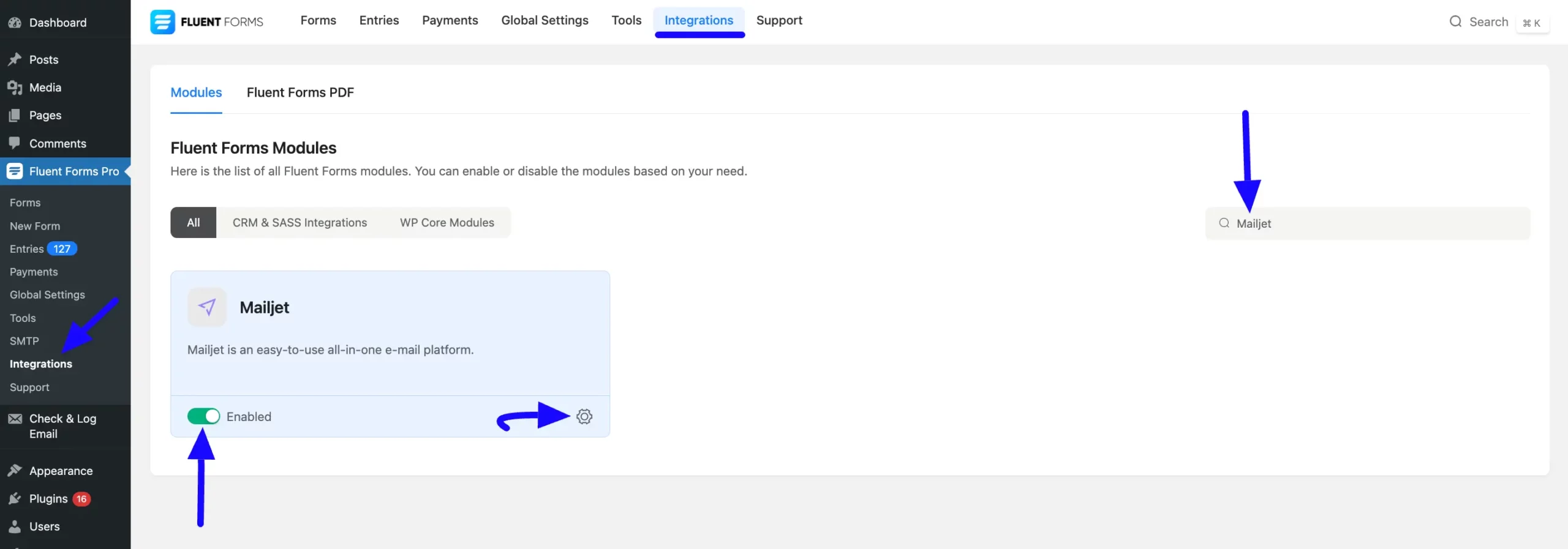 Enable Mailjet Integrate Mailjet