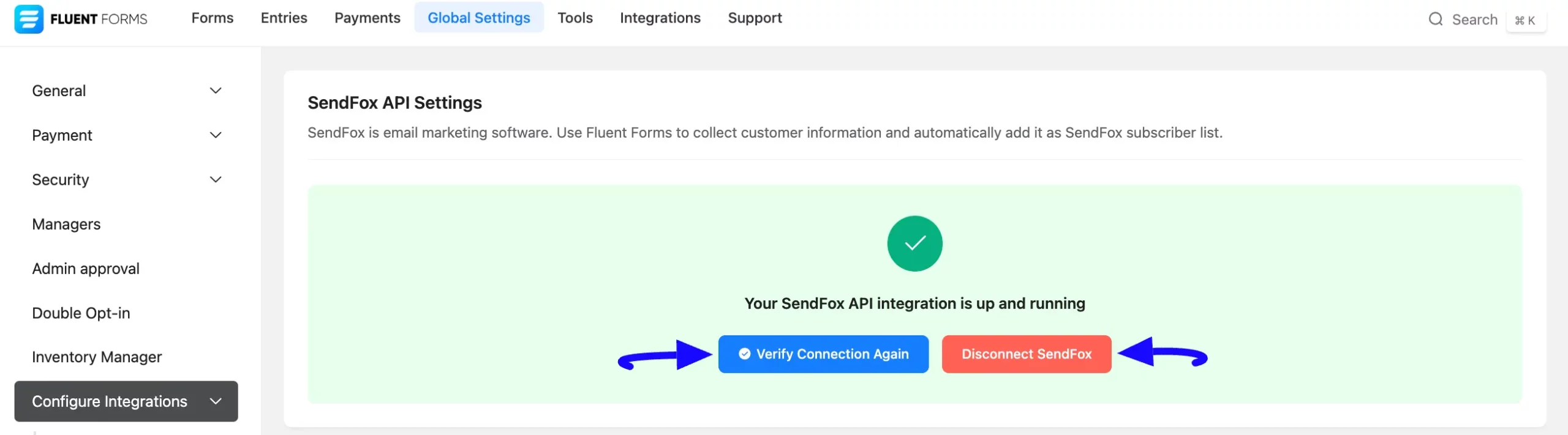 Verify Or Disconnect Button