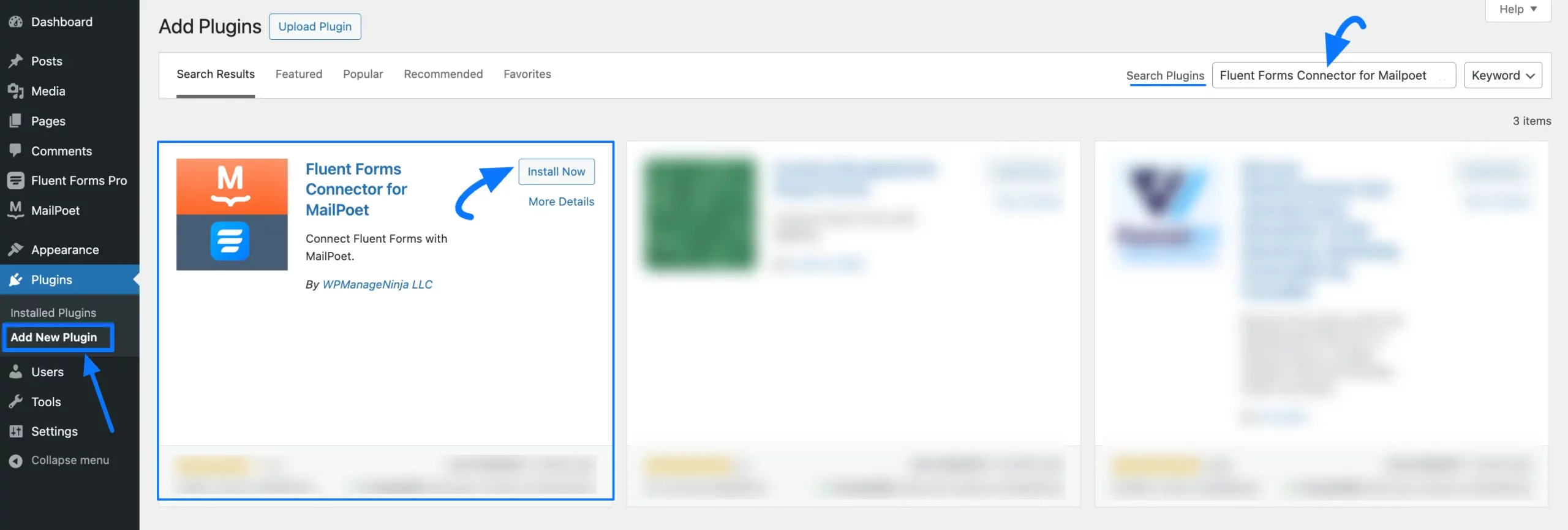 Install Connector For MailPoet