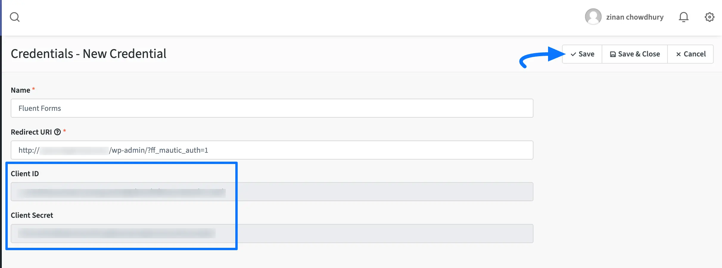 Copy Client ID And Client Secret