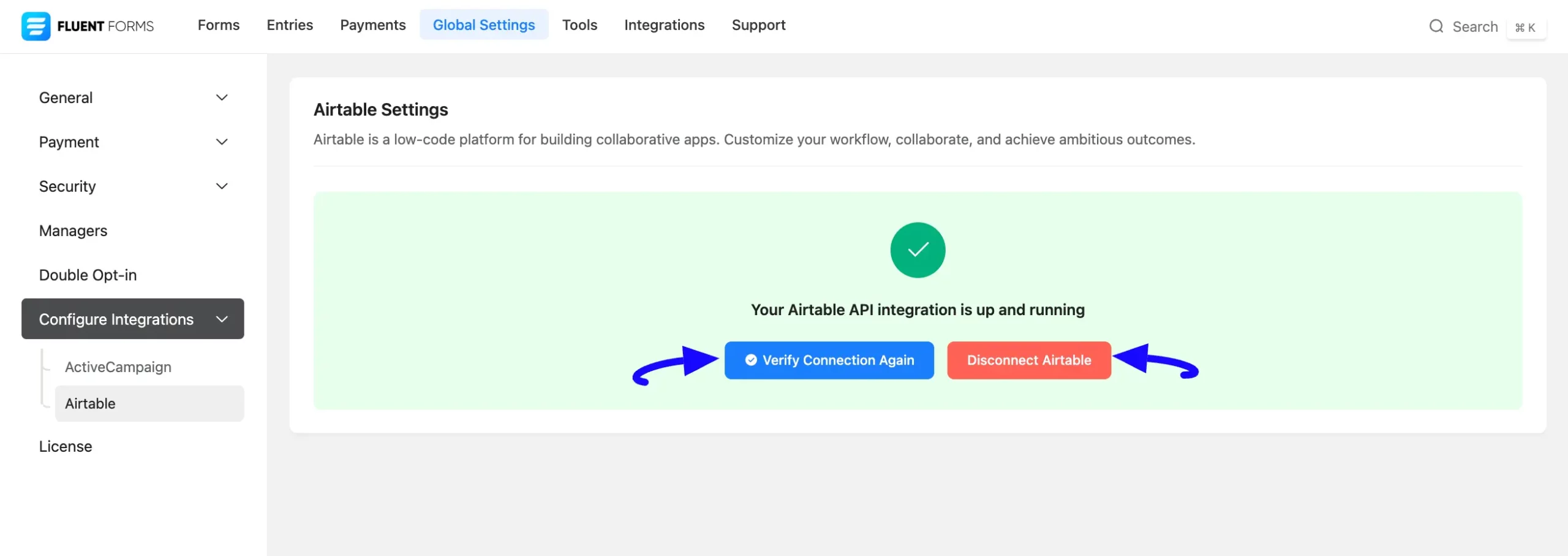 Verify Or Disconnect Button