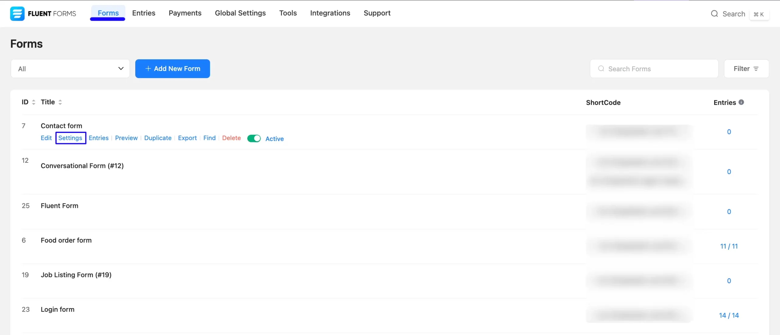 Open Settings Integrate Airtable