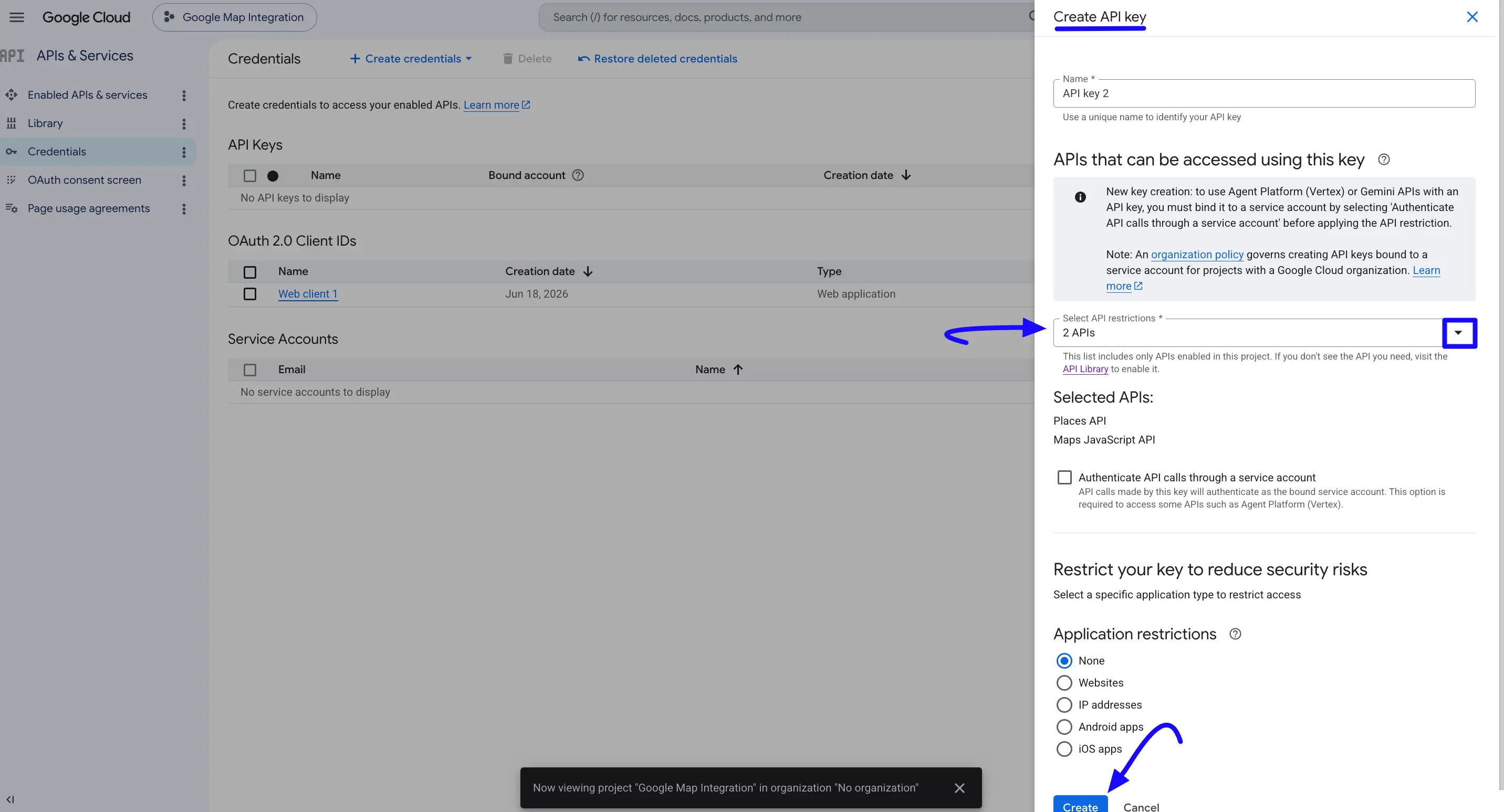 Create API Key