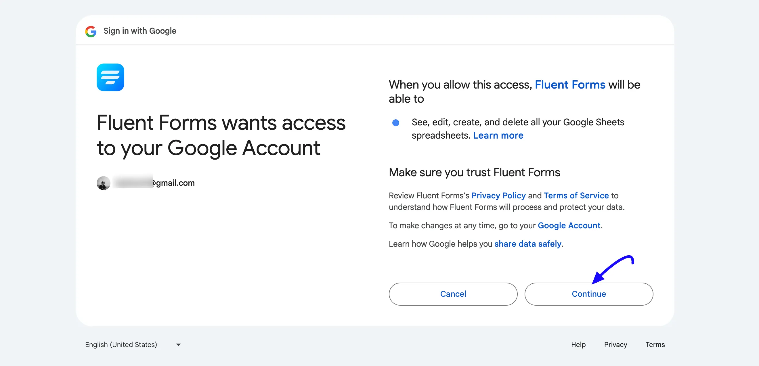 Gmail Fluent Forms