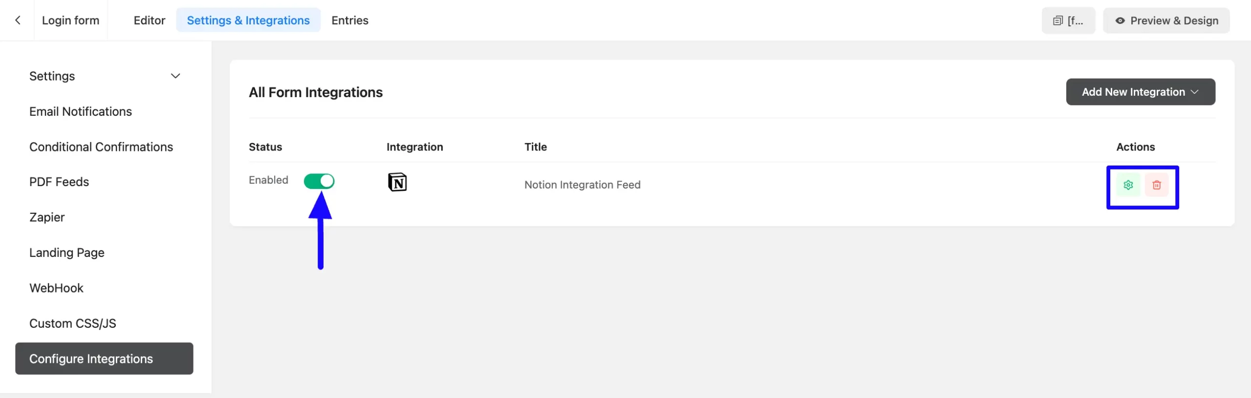 Added Notion Integration Feed